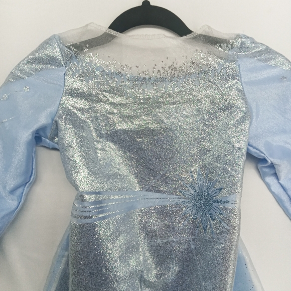 Disney Frozen Elsa Sparkly Light-Up Halloween Costume Dress Girls 4-6X One-Piece - Picture 2 of 9